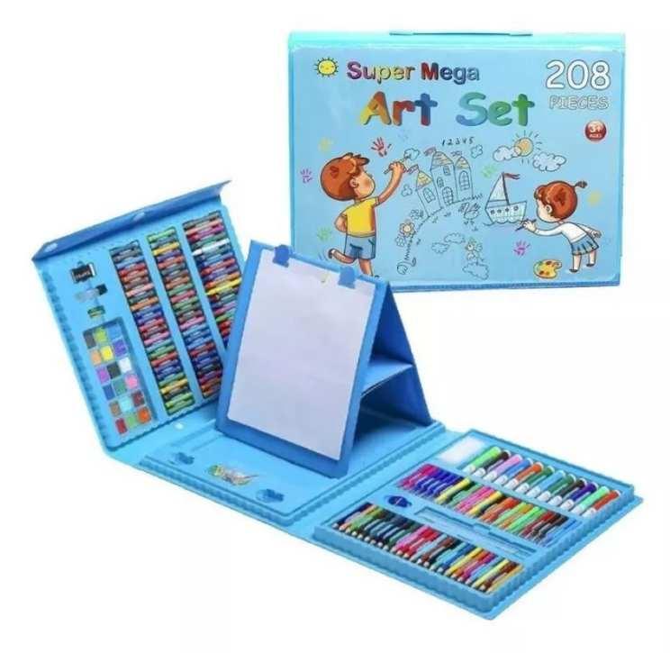 NUEVO MEGA-SET DE ARTE  208 PIEZAS EN TAMAÑO EXTRAGRANDE🎨✨