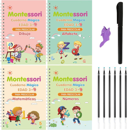 Cuaderno mágico de escritura para Niños - Pack 4
