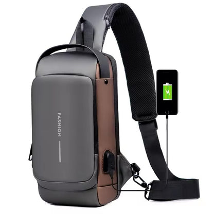UrbanLock™ | Mochila Antirobo de Cuero con Candado